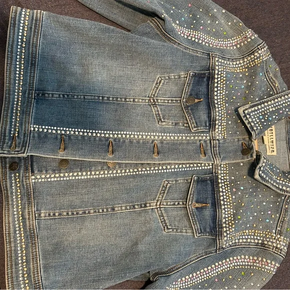 Denim Jacket with rhinestones - Picture 3 of 10